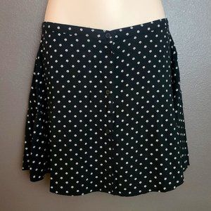 Vintage Divided by H&M Black & White Floral Print Ditsy Mini Skirt